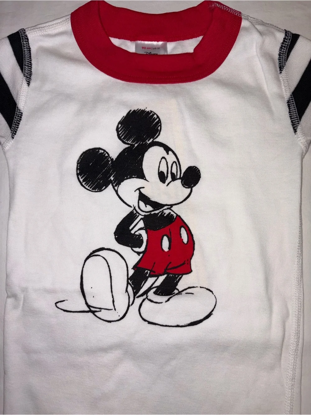 Hanna Andersson X Disney Mickey Mouse short unisex pajamas sz 3T NWT